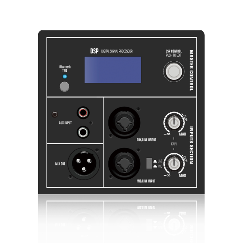 DSP1901: Input RCA Stereo dengan Kawalan DSP Tombol Tunggal Modul Fungsi DSP Berasaskan ADAU1701