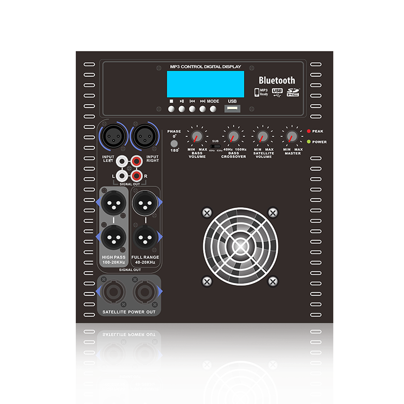 PL28SUB-6-1.1: Frekuensi Peningkatan Bass Boleh Tukar dan Mod Output Boleh Dipilih 1.1 Modul Fungsi Pembesar Suara Tatasusunan Saluran Saluran