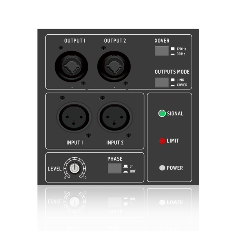 S15SUB: Dua Saluran masuk dan Mod Output Boleh Tukar Modul Fungsi Subwufer