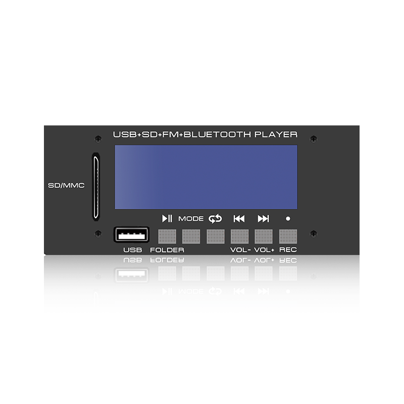 LCD6228: Enam Butang Penyambung SD/USB Skrin LCD Pemain MP3 dengan Bluetooth, TWS