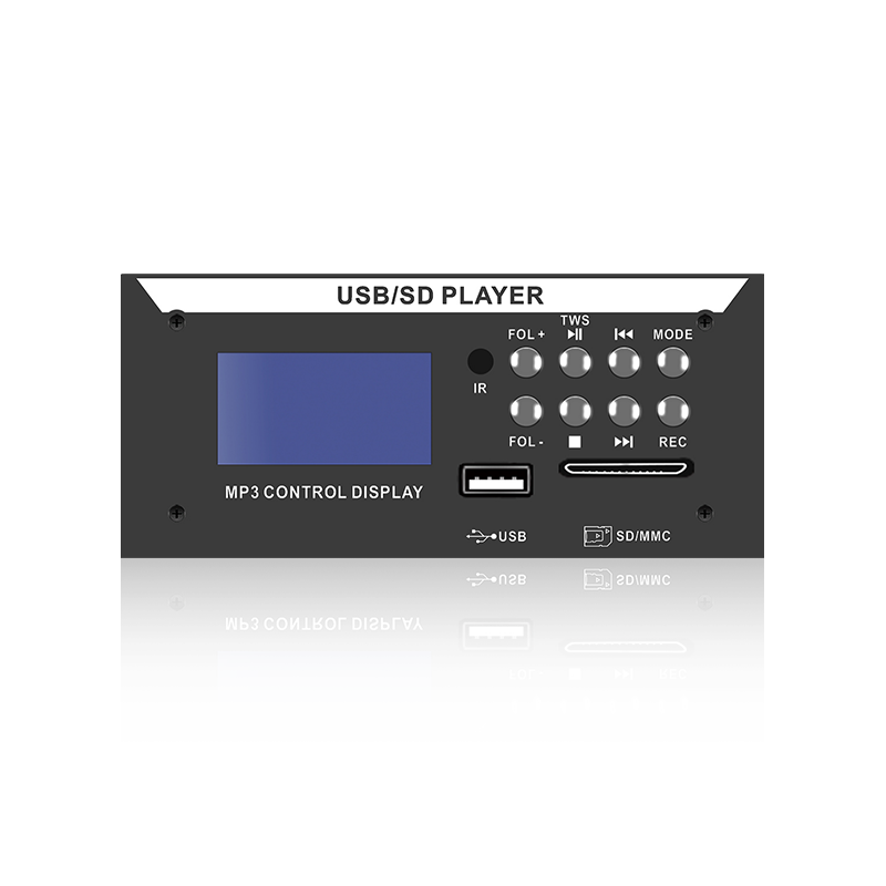 LCD8226: Lapan Butang IR Remote SD/USB Penyambung Skrin LCD Pemain MP3 dengan Bluetooth, TWS