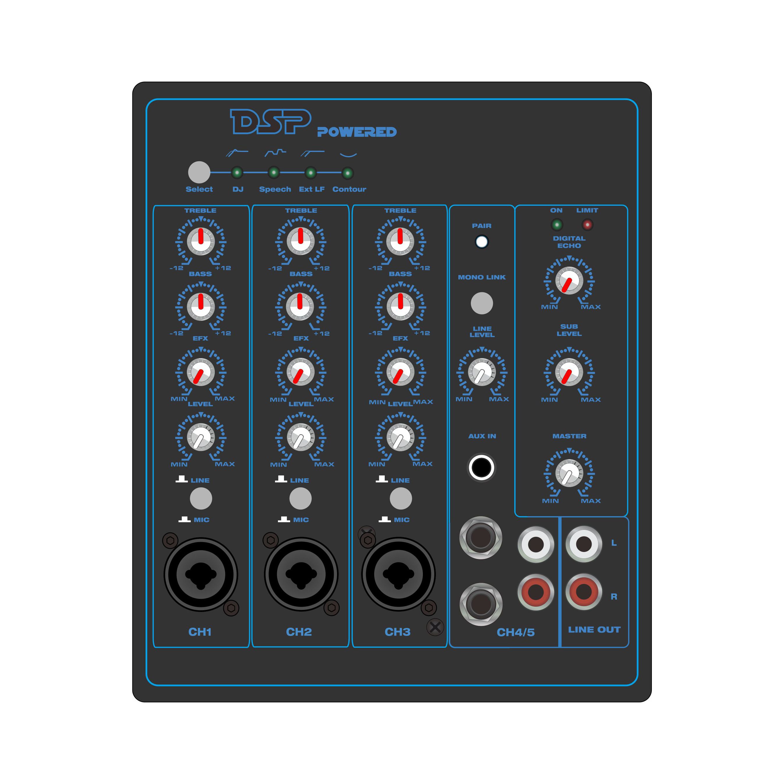 PL82DSP: 5 Saluran dengan Bluetooth dan TWS Di Dalam 2.1CH Linear Array Speaker Modul Fungsi DSP Berasaskan ADAU1701 PL82DSP: 5 Saluran dengan Bluetooth dan TWS Di Dalam 2.1CH Linear Array Speaker Modul Fungsi DSP Berasaskan ADAU1701