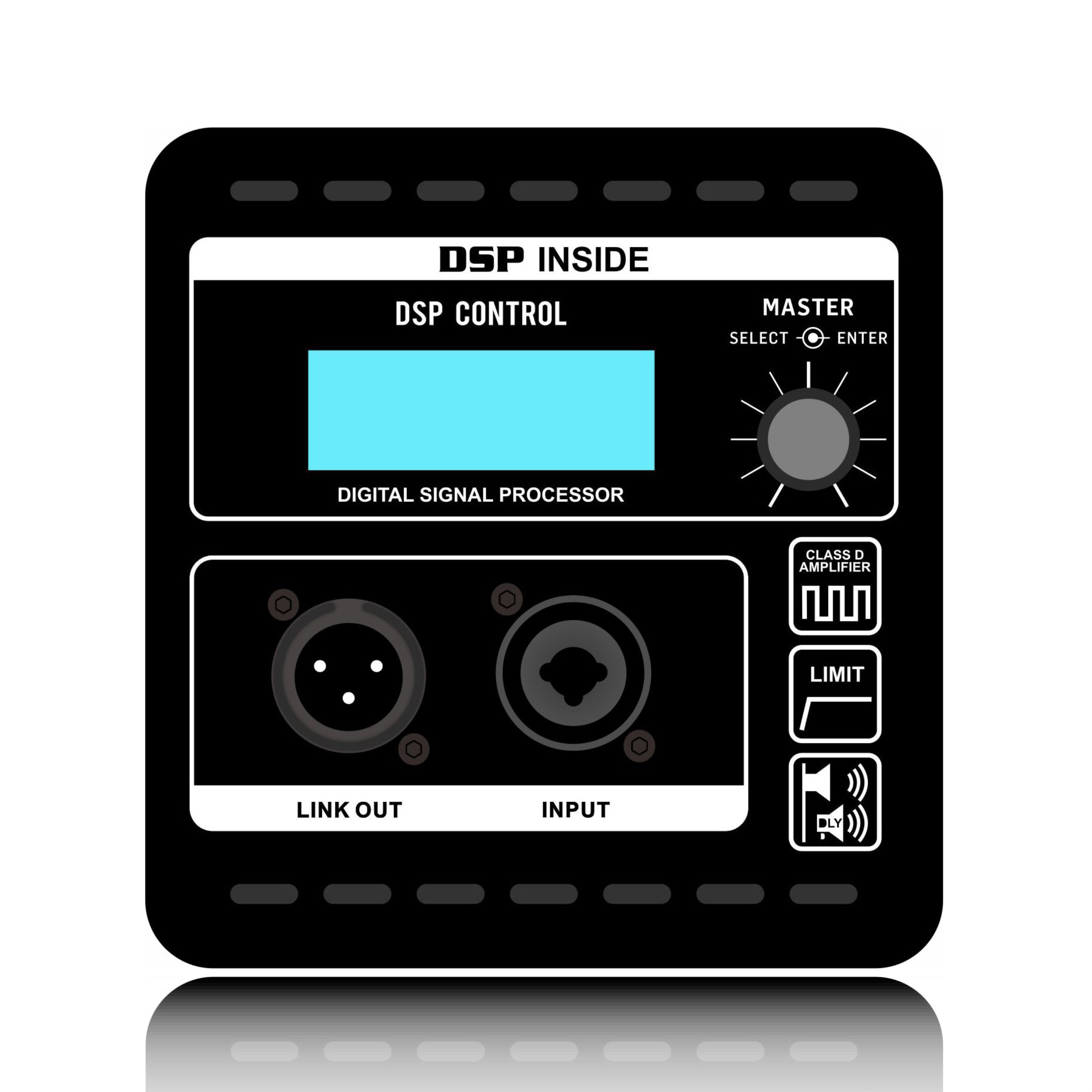 QMC800X:Kawalan DSP tombol tunggal dengan skrin LCD Sistem tatasusunan baris profesional Modul DSP