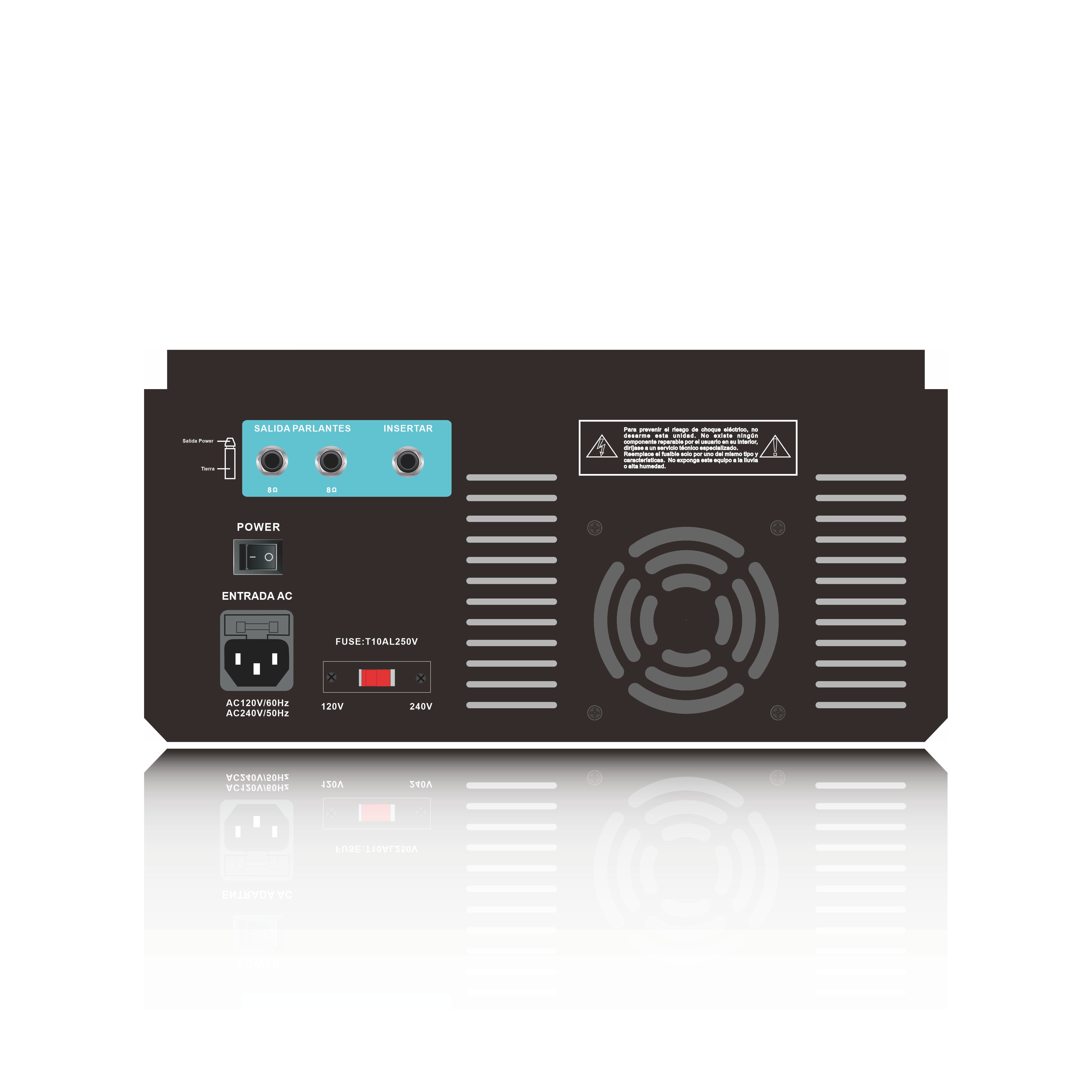 Penguat Pengadun Karaoke Bluetooth Berkuasa 4 Saluran SB4200